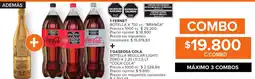 Carrefour Branca fernet botella + coca cola gaseosa botella regular/light/ zero oferta