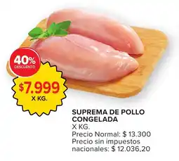 Carrefour Suprema de pollo congelada oferta