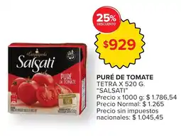 Carrefour Salsati puré de tomate tetra oferta