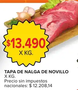 Carrefour Tapa de nalga de novillo oferta