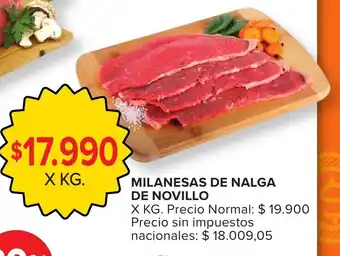 Carrefour Milanesas de nalga de novillo oferta