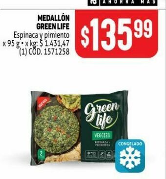 Makro Medallón green life 95g oferta