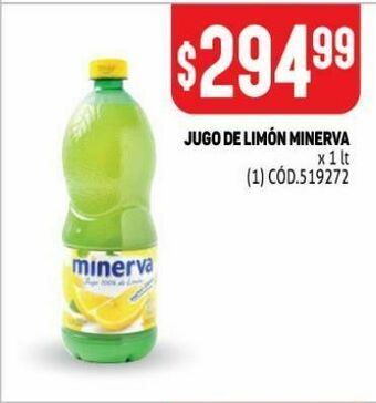 Makro Jugo de limón minerva 1l oferta