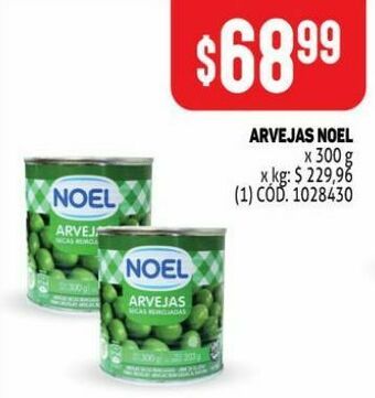 Makro Arvejas noel 300g oferta
