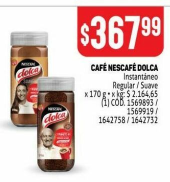 Makro Café nescafé dolca 170g oferta