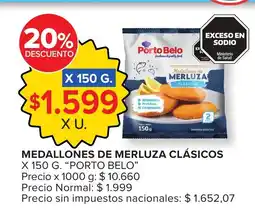 Carrefour Porto belo medallones de merluza clásicos oferta