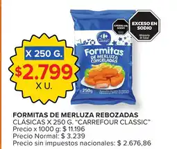 Carrefour Carrefour classic formitas de merluza rebozadas clásicas oferta