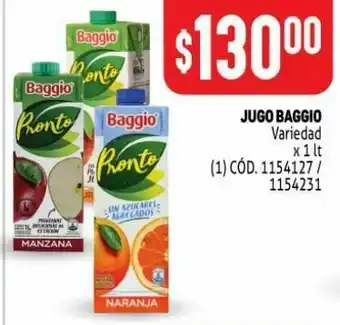 Makro Jugos baggio 1l oferta