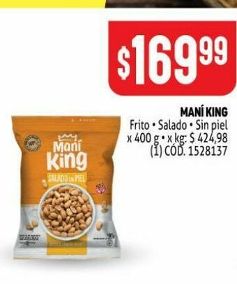 Makro Maní king 400g oferta