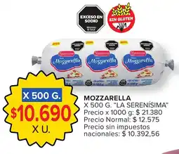 Carrefour La serenísima mozzarella oferta