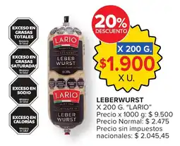 Carrefour Lario leberwurst oferta