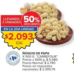 Carrefour Carrefour ñoquis de papa oferta