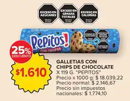 Carrefour Pepitos galletias con chips de chocolate oferta