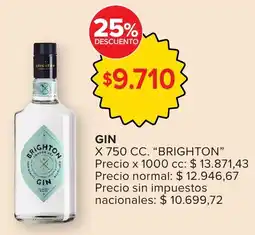 Carrefour Brighton gin oferta