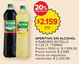 Carrefour Terma aperitivo sin alcohol v/sabores botella oferta