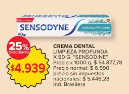 Carrefour Sensodine crema dental limpieza profunda oferta