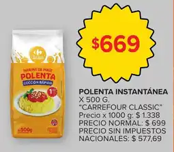 Carrefour Carrefour classic polenta instantánea oferta