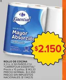 Carrefour Carrefour essential rollo de cocina oferta