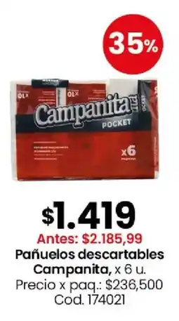Coto Campanita pañuelos descartables oferta