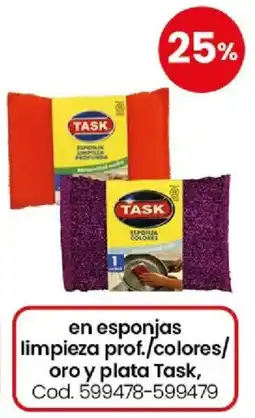 Coto Task en esponjas limpieza prof./colores/ oro y plata oferta
