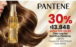 Coto Pantene óleo capilar nutritivo oferta