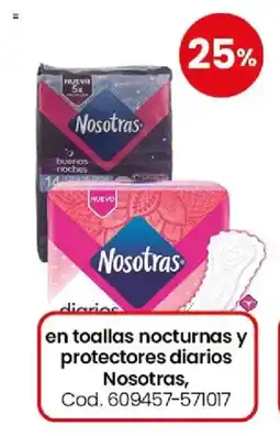 Coto Nosotras en toallas nocturnas y protectores diarios oferta