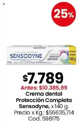 Coto Sensodyne crema dental protección completa oferta
