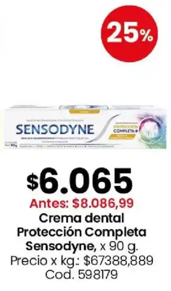 Coto Sensodyne crema dental protección completa oferta