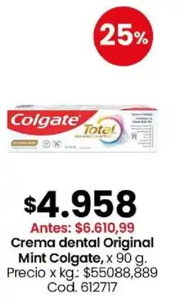 Coto Colgate crema dental original mint oferta