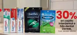 Coto Dentek en cepillo interdental e hilo dental oferta