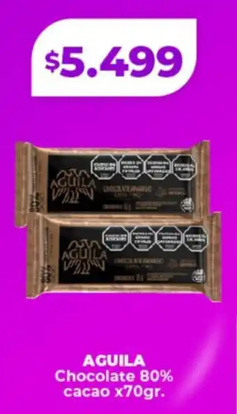 Supermayorista Vital Aguila chocolate 80% cacao oferta