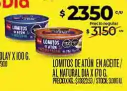 Supermercados DIA Dia lomitos de atún en aceite/ al natural oferta