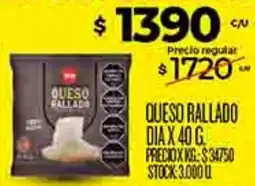 Supermercados DIA Dia queso rallado oferta
