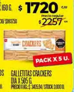 Supermercados DIA Dia galletitas crackers oferta
