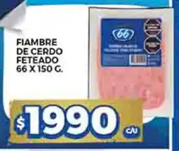 Supermercados DIA 66 fiambre de cerdo feteado oferta