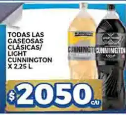 Supermercados DIA Cunnington todas las gaseosas clásicas/ light oferta
