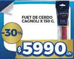 Supermercados DIA Cagnoli fuet de cerdo oferta