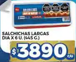 Supermercados DIA Dia salchichas largas oferta