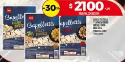 Supermercados DIA Dia capellettis pollo yespinaca/cuatro quesos/carne oferta