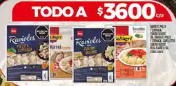 Supermercados DIA Ravioles pollo yespinaca cuatro quesos dia/ravioles pollo yespinaca/capellettis cuatro quesos villa d'agri oferta
