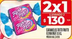 Supermercados DIA Flynn paff caramelos tutti frutti oferta
