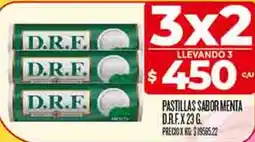 Supermercados DIA D.R.F pastillas sabor menta oferta