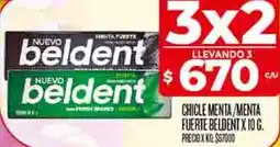 Supermercados DIA Beldent chicle menta/menta fuerte oferta