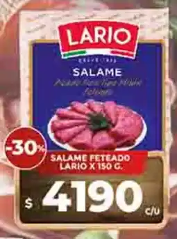 Supermercados DIA Lario salame feteado oferta
