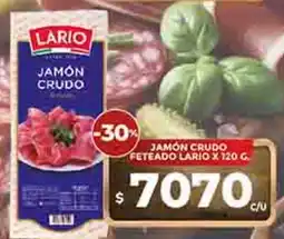 Supermercados DIA Lario jamón crudo feteado oferta