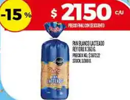 Supermercados DIA Rey oro pan blanco lacteado oferta