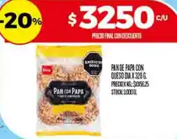 Supermercados DIA Dia pan de papa con queso oferta