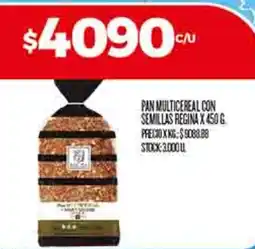 Supermercados DIA Regina pan multicereal con semillas oferta