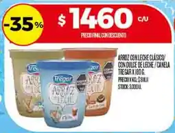 Supermercados DIA Tregar arroz con leche clásico con dulce de leche/canela oferta