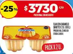 Supermercados DIA Danette flan con caramelo oferta
